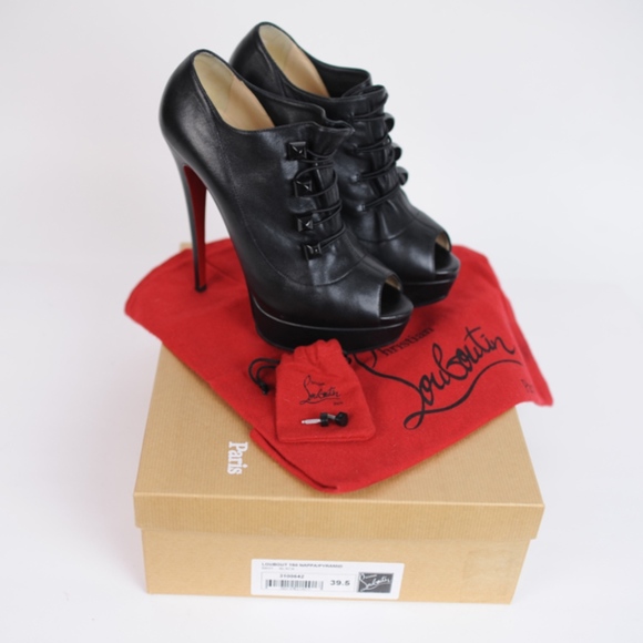 Christian Louboutin Pyramid 150 heel pumps 39.5 red bottom shoes - Picture 5 of 8